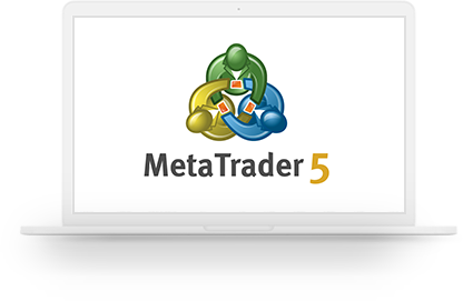 Computer Mockup width MetaTrader Logo